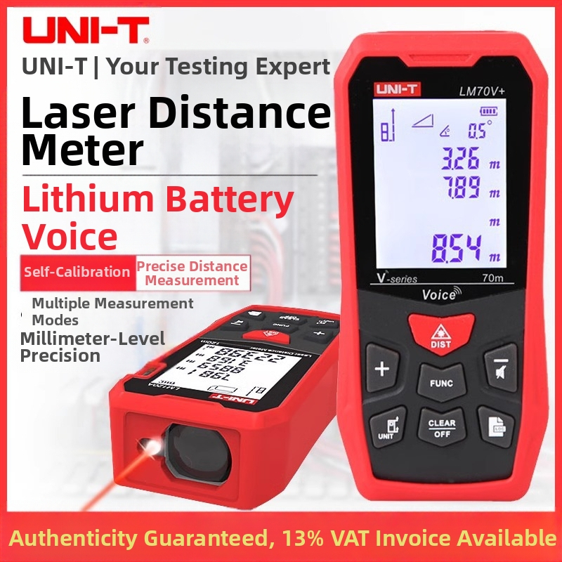 UNI-T LM50V+ Serija Ručni Laserski Distančometar, Unutarnja Upotreba, Domet 100 m