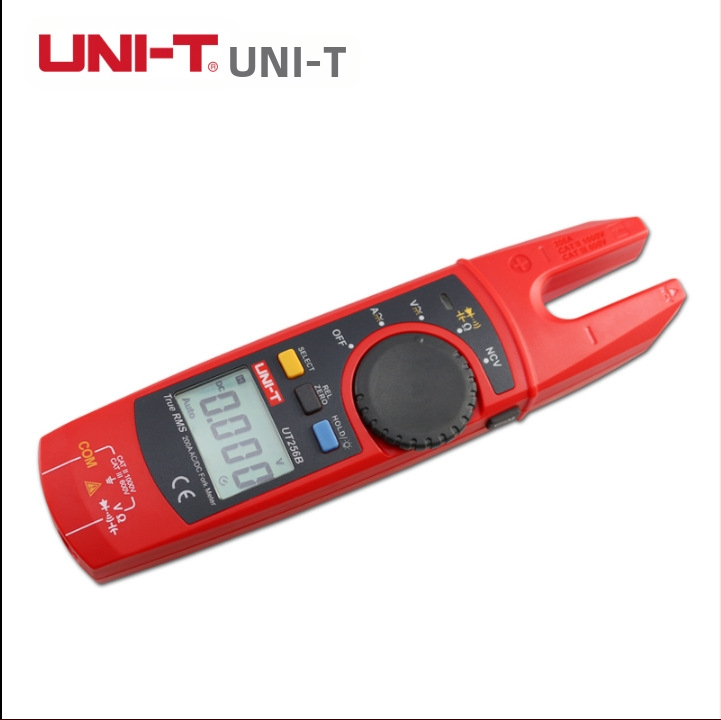 Клещов амперметър UT256/UT256B, AC/DC форк-тип, 1000 V, 200 A, 60 MΩ