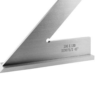 EJ-02 ορθογώνιος χάρακας από ανοξείδωτο ατσάλι, εμβέλεια μέτρησης 120×80, κλίμακα 45 μοιρών