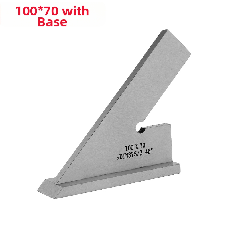 EJ-02 ορθογώνιος χάρακας από ανοξείδωτο ατσάλι, εμβέλεια μέτρησης 120×80, κλίμακα 45 μοιρών