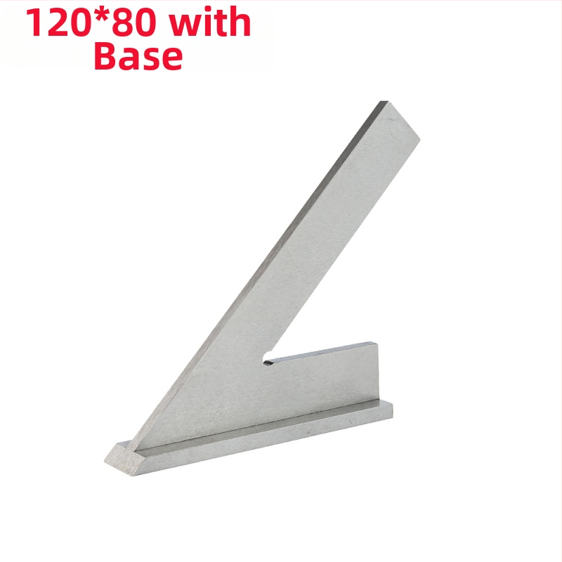 EJ-02 ορθογώνιος χάρακας από ανοξείδωτο ατσάλι, εμβέλεια μέτρησης 120×80, κλίμακα 45 μοιρών