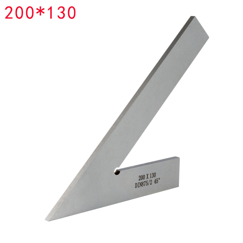 EJ-02 ορθογώνιος χάρακας από ανοξείδωτο ατσάλι, εμβέλεια μέτρησης 120×80, κλίμακα 45 μοιρών