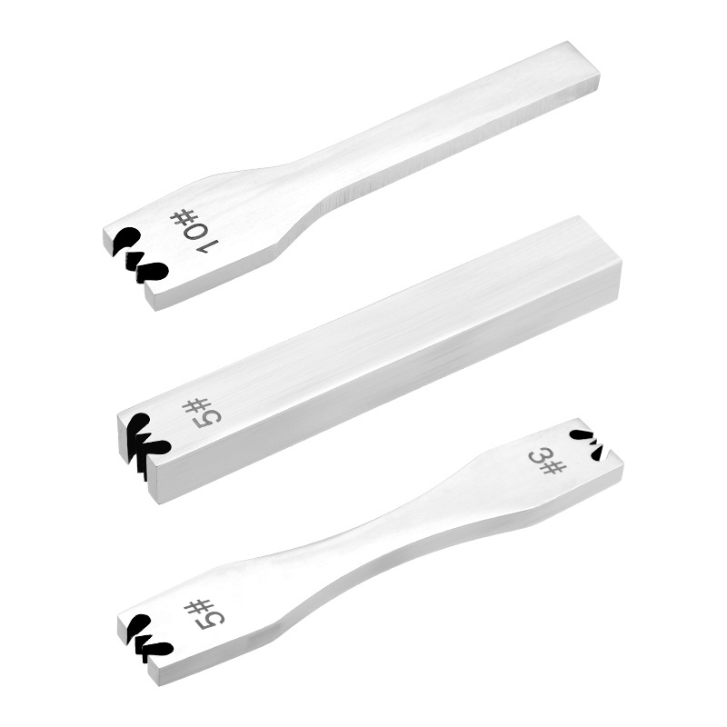 Инструмент за отстраняване на зъбци на ципа за кожа, плоска глава, неръждаема стомана