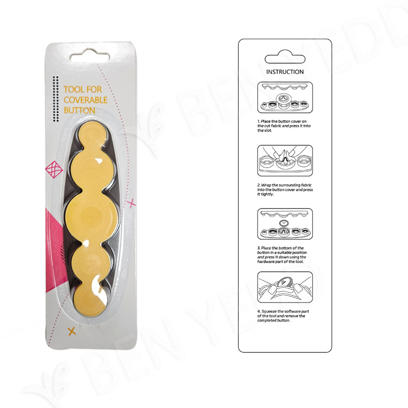 BEN YEDD Nordic stílusú két részes alumínium csatoló eszköz logóval nyomtatva, OPP csomagolás