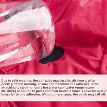 Savarankiškai lipantis siuvinėtas audinio pleistras drabužių remontui — Ruoxuan, 100% medvilnė, tinkamas batams ir skrybėlėms