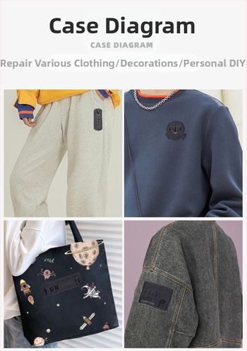 Savarankiškai lipantis siuvinėtas audinio pleistras drabužių remontui — Ruoxuan, 100% medvilnė, tinkamas batams ir skrybėlėms