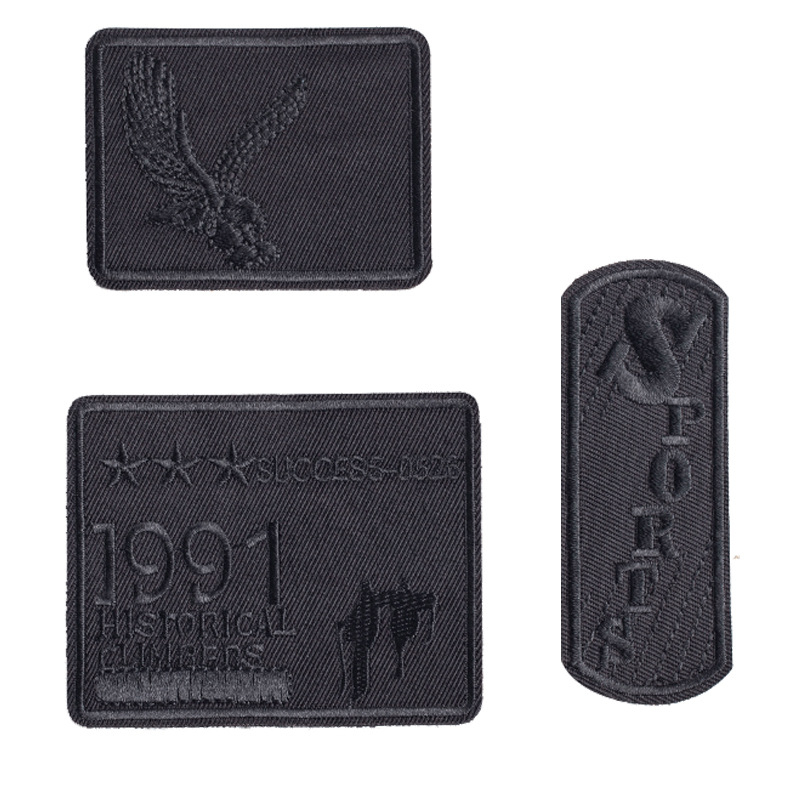 Savarankiškai lipantis siuvinėtas audinio pleistras drabužių remontui — Ruoxuan, 100% medvilnė, tinkamas batams ir skrybėlėms