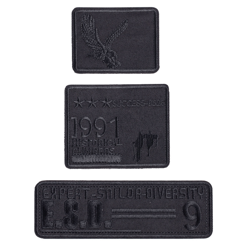 Savarankiškai lipantis siuvinėtas audinio pleistras drabužių remontui — Ruoxuan, 100% medvilnė, tinkamas batams ir skrybėlėms