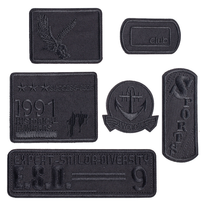 Savarankiškai lipantis siuvinėtas audinio pleistras drabužių remontui — Ruoxuan, 100% medvilnė, tinkamas batams ir skrybėlėms