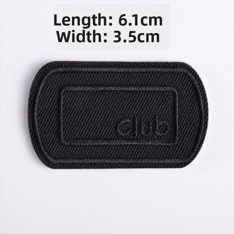 Savarankiškai lipantis siuvinėtas audinio pleistras drabužių remontui — Ruoxuan, 100% medvilnė, tinkamas batams ir skrybėlėms