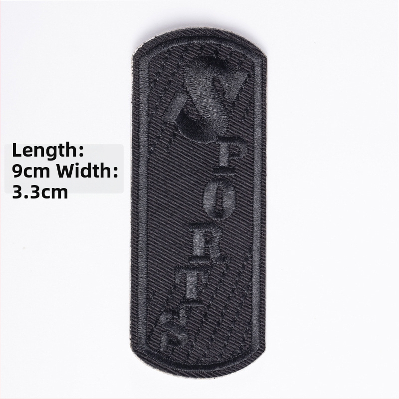 Savarankiškai lipantis siuvinėtas audinio pleistras drabužių remontui — Ruoxuan, 100% medvilnė, tinkamas batams ir skrybėlėms