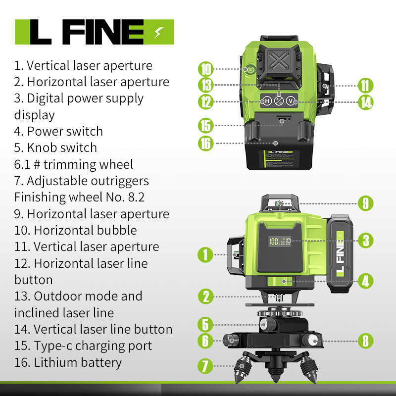 Лазерен нивелир LFIEN 360-09 – лазерен принцип на работа