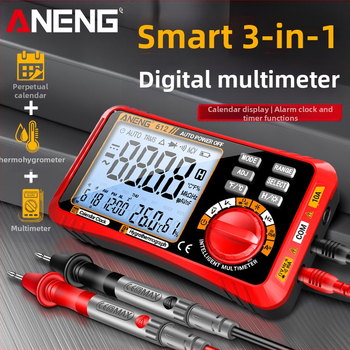 ANENG skaitmeninis multimetras 3-in-1 su temperatūros ir drėgmės jutikliu, įtampos ir srovės matavimas, CE sertifikatas