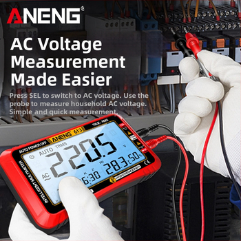 ANENG skaitmeninis multimetras 3-in-1 su temperatūros ir drėgmės jutikliu, įtampos ir srovės matavimas, CE sertifikatas