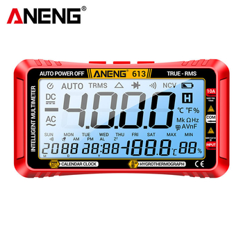 ANENG skaitmeninis multimetras 3-in-1 su temperatūros ir drėgmės jutikliu, įtampos ir srovės matavimas, CE sertifikatas