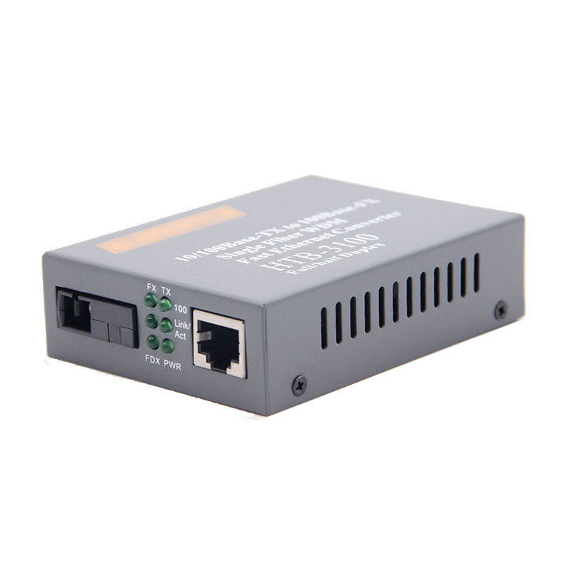 HTB-3100 Фиброоптичен трансивър — 100 Mbps, моно-режимен, едно влакно, GS-03/SFP, 4100