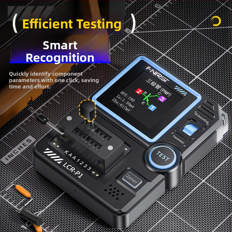 Smart LCR измервател, транзистор тестер, MOSFET детекция, многофункционално тестване на кондензатори и резистори, модел Lcr-p1, марка Fnirsi