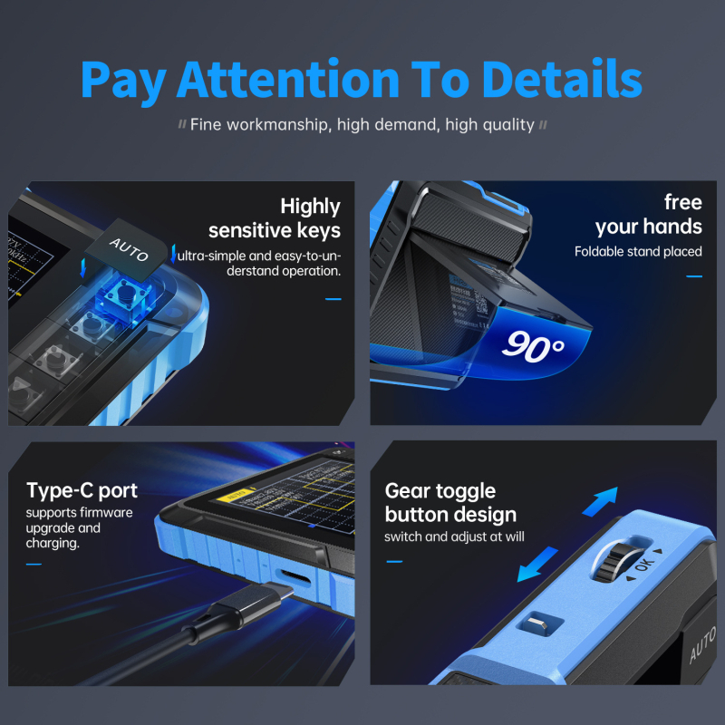 FNIRSI-DSO 152 Ψηφιακός παλμογράφος, 1 κανάλι, εύρος ζώνης 0,2 MHz, βάρος 0,235 kg