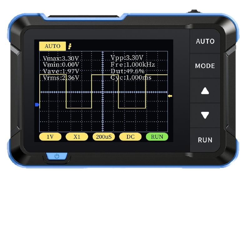 FNIRSI-DSO 152 Ψηφιακός παλμογράφος, 1 κανάλι, εύρος ζώνης 0,2 MHz, βάρος 0,235 kg