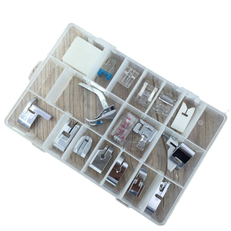 Set stopica za šivaću mašinu, 11 komada, model 505A, stopica za nevidljivi zatvarač, overlock stopica, za kućnu upotrebu, YOKOYAMA