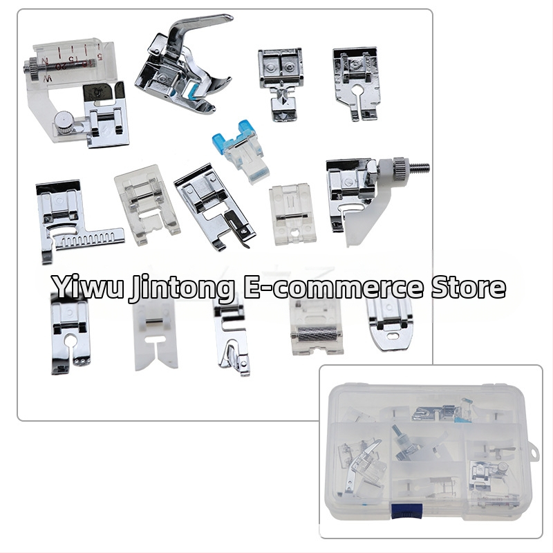 Set stopica za šivaću mašinu, 11 komada, model 505A, stopica za nevidljivi zatvarač, overlock stopica, za kućnu upotrebu, YOKOYAMA