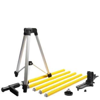 Инфрачервен нивелир с телескопичен алуминиев трипод LP-36, таванна опора за шпакловане и полагане на плочки, регулируема височина, 3.7 m работна дистанция