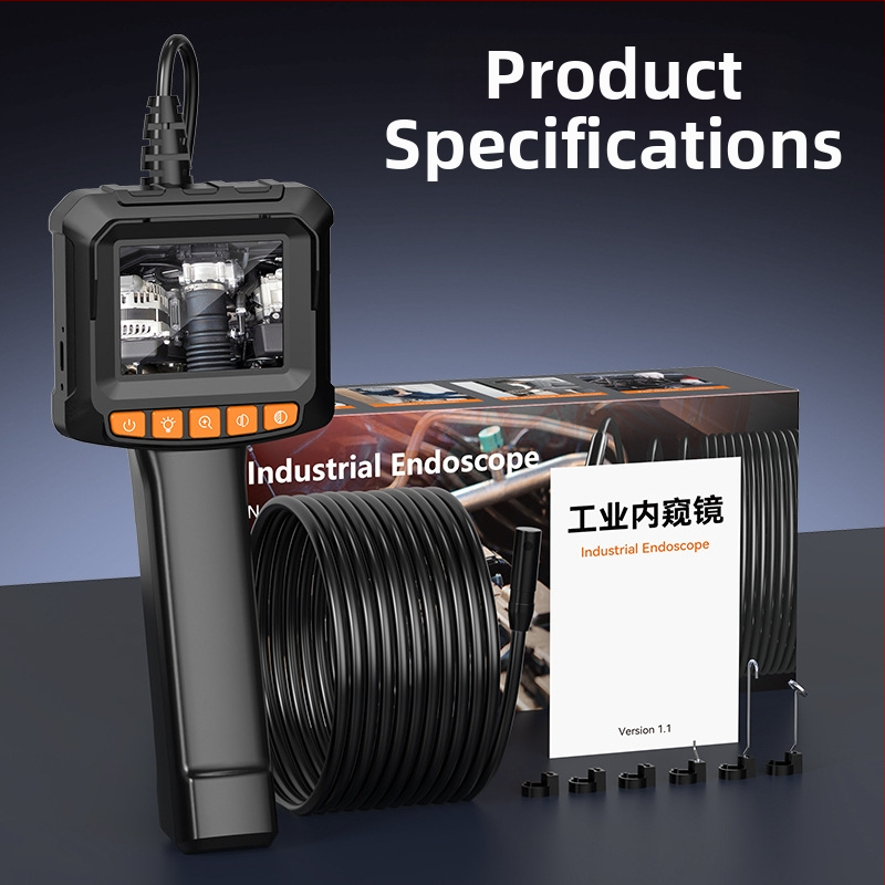 Портативен HD индустриален ендоскоп G20-M, 8.0 мм сонда, IP67, работна дължина 1 м/5 м/10 м, LED осветление
