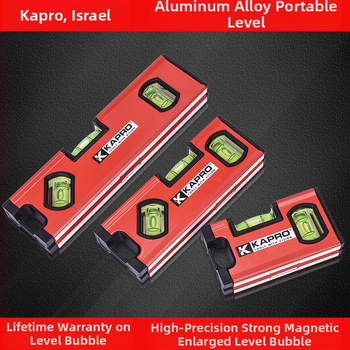 Преносимо нивелир от алуминиева сплав, ниво с дух, удебелен дизайн, удароустойчив