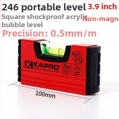 Преносимо нивелир от алуминиева сплав, ниво с дух, удебелен дизайн, удароустойчив