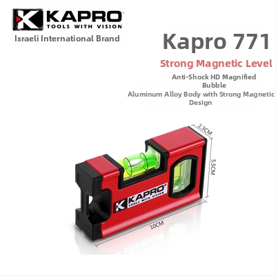 Преносимо нивелир от алуминиева сплав, ниво с дух, удебелен дизайн, удароустойчив