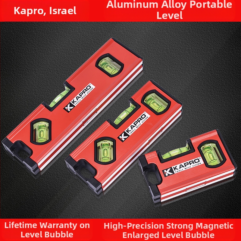 Преносимо нивелир от алуминиева сплав, ниво с дух, удебелен дизайн, удароустойчив