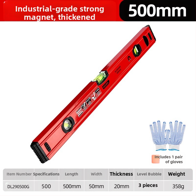 Магнитен нивелир с хоризонтална линейка, високопрецизен инструмент за дома