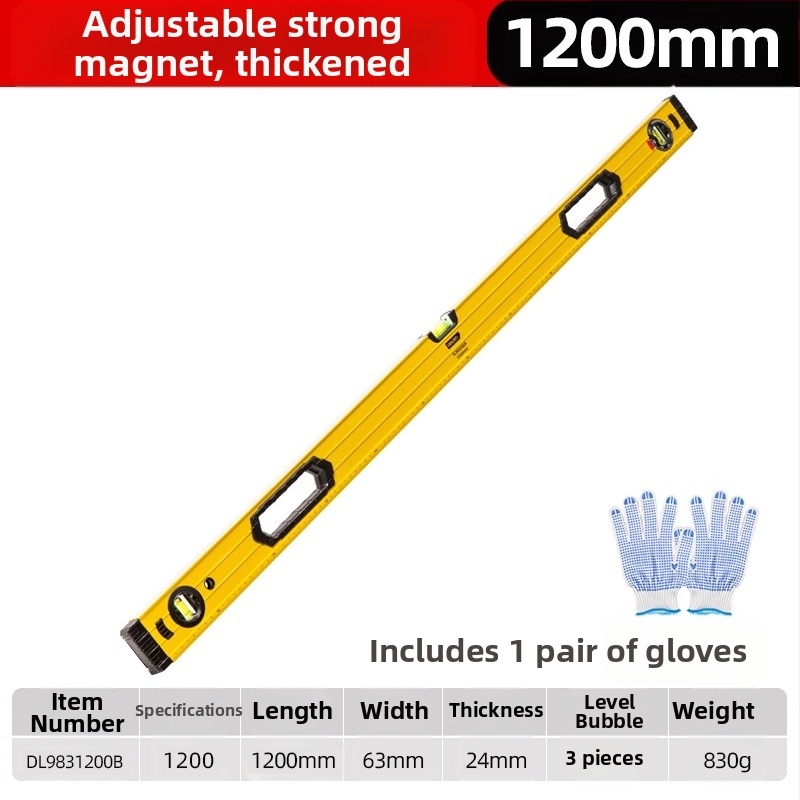 Магнитен нивелир с хоризонтална линейка, високопрецизен инструмент за дома