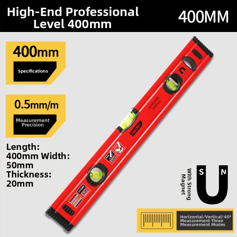 Магнитен нивелир с хоризонтална линейка, високопрецизен инструмент за дома