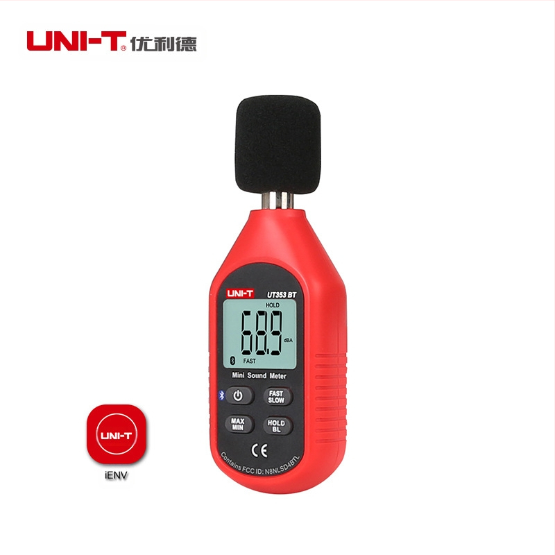 Дигитален шумомер UT353/353BT UNI-T/Uleed, мини високоточен индустриален шумомер, тегло 0.5