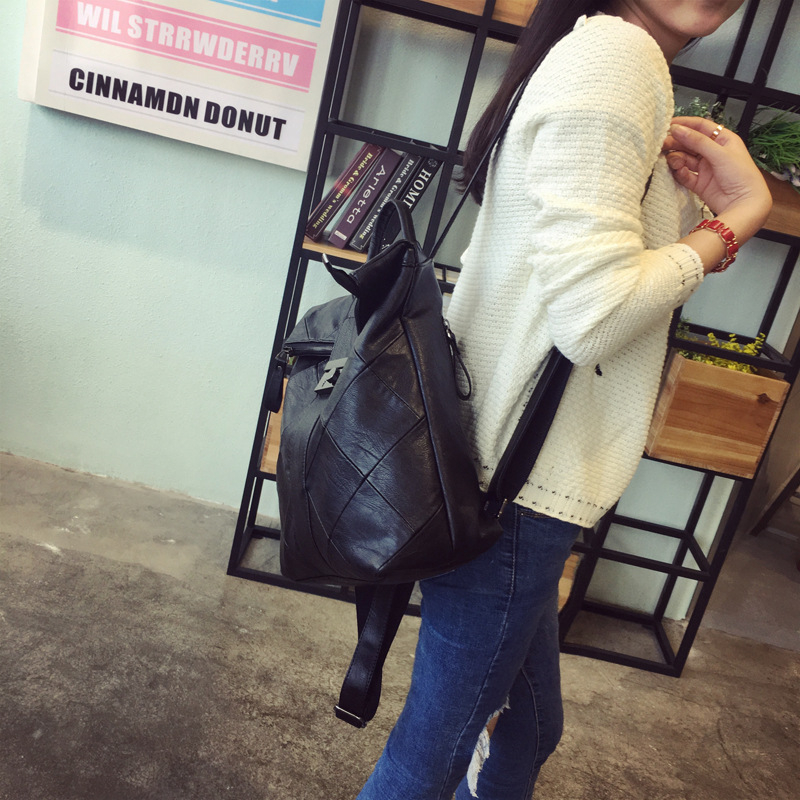 Rucsac cu simplitate urbană, MYMY piele moale (20–35L, piele tratată cu apă, impermeabil, anti-furt)