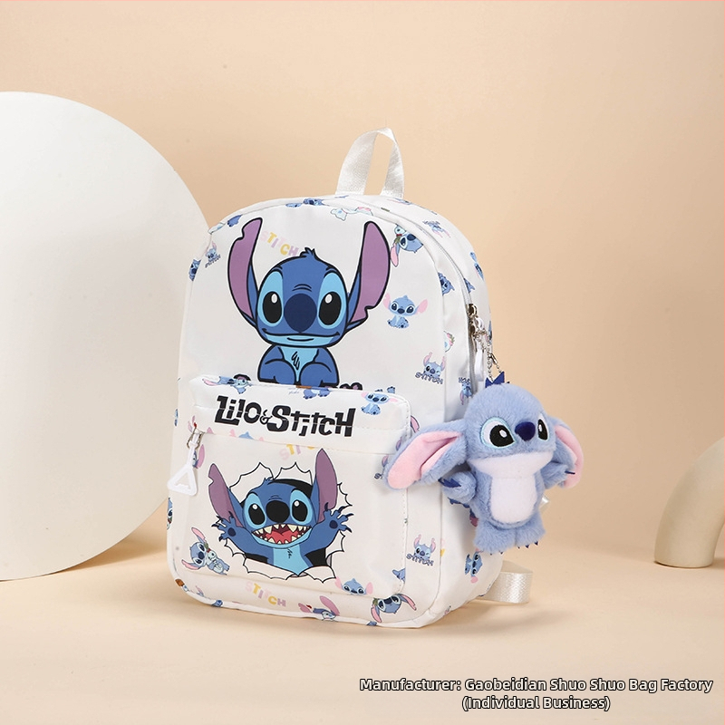 Stitch crtani ruksak, veliki kapacitet, lagan, najlon, vodootporan, otporan na habanje, naramenice s zračnim jastučićem