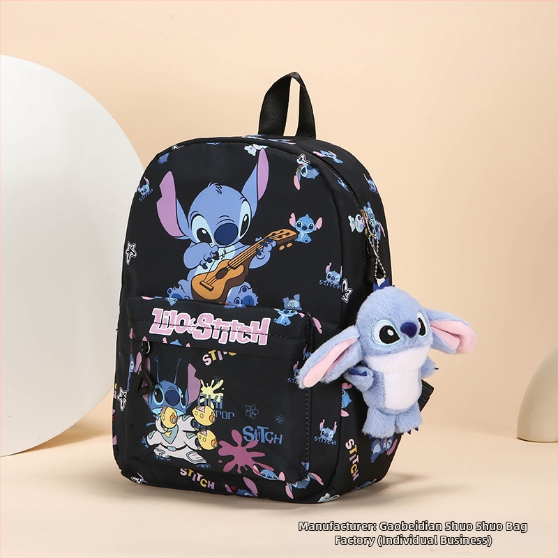 Stitch crtani ruksak, veliki kapacitet, lagan, najlon, vodootporan, otporan na habanje, naramenice s zračnim jastučićem