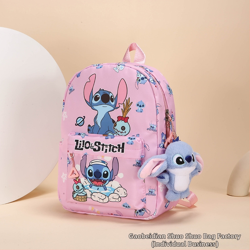 Stitch crtani ruksak, veliki kapacitet, lagan, najlon, vodootporan, otporan na habanje, naramenice s zračnim jastučićem