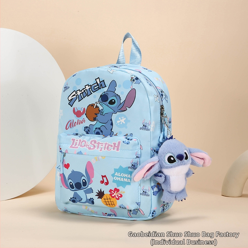 Stitch crtani ruksak, veliki kapacitet, lagan, najlon, vodootporan, otporan na habanje, naramenice s zračnim jastučićem