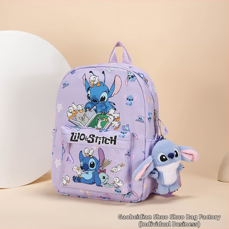 Stitch crtani ruksak, veliki kapacitet, lagan, najlon, vodootporan, otporan na habanje, naramenice s zračnim jastučićem
