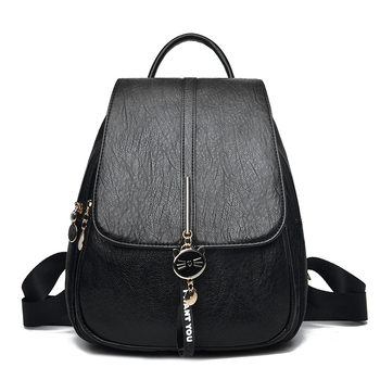Női PU hátizsák, városi egyszerű stílus, tavasz 2025 kiadás, vízálló és lopás elleni védelem, poliészter bélés, cipzáros nyitás, belső zsebek zipzárral és telefon számára.