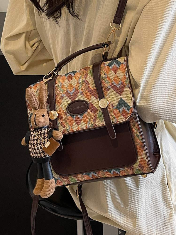 Crossbody táska, uniszex stílus, PU anyag, 2024 tavasz, belső szintetikus bőr bélés, fedett nyitás