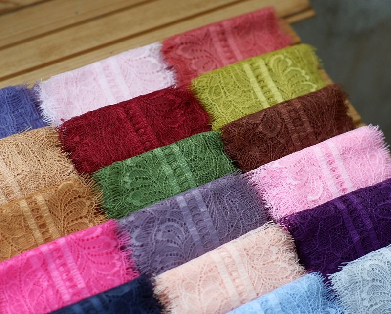 Errifan blakstienų nėriniai DIY siuvimui — dekoratyvinė medžiaga apatiniams drabužiams, atskiro įpakavimo, suaugusiems