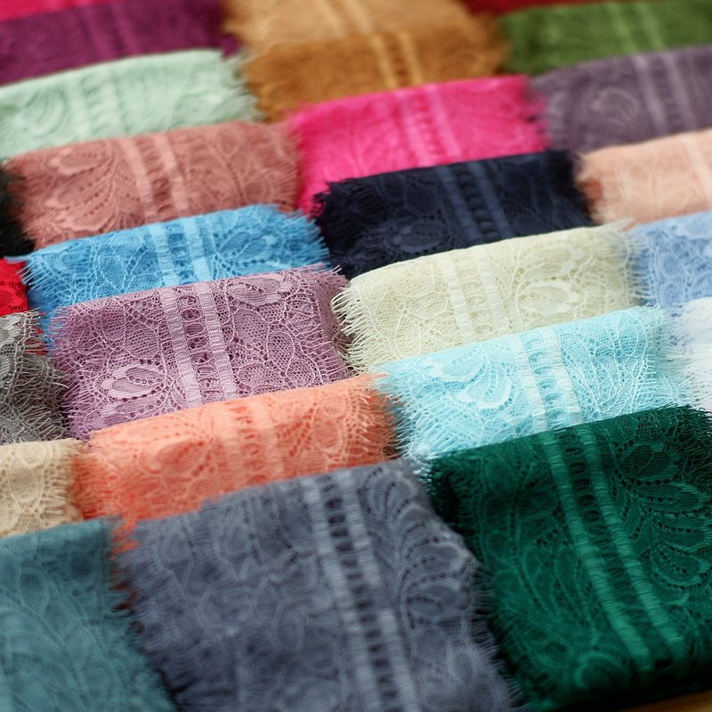 Errifan blakstienų nėriniai DIY siuvimui — dekoratyvinė medžiaga apatiniams drabužiams, atskiro įpakavimo, suaugusiems