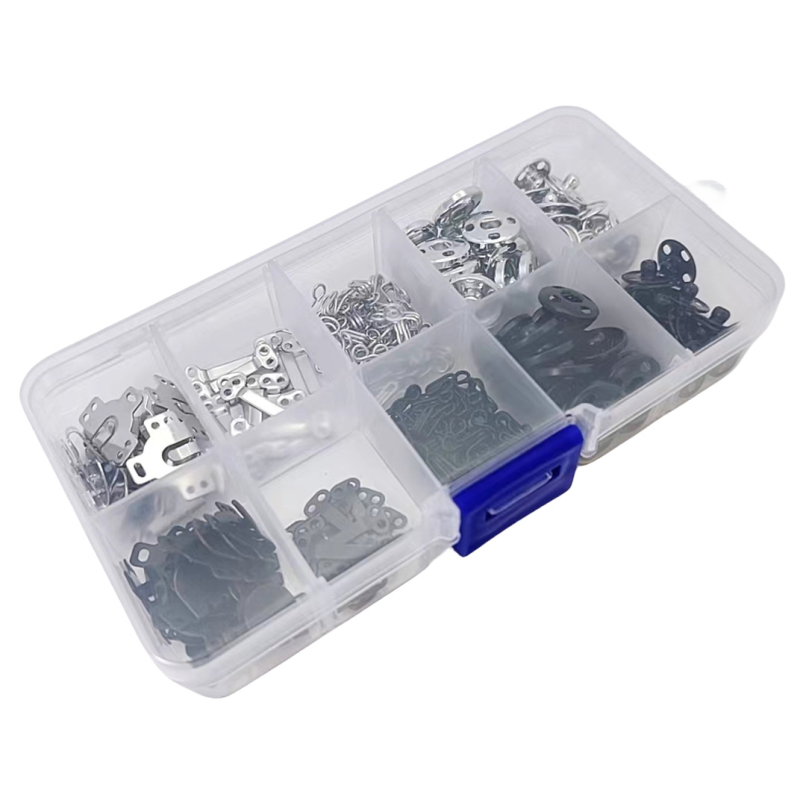 PHIA HARDWARE Metaliniai užsegimai drabužiams, remonto rinkinys 100 vnt., rankomis siūtas; tinka džinsams, drabužiams ir aksesuarams