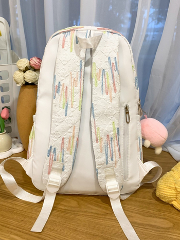 Νάιλον σχολική τσάντα για γυναίκες, ελαφριά και αδιάβροχη, με θήκη 14 ιντσών φορητού υπολογιστή, χωρητικότητα κάτω από 20 L, καμπύλοι ιμάνες ώμου