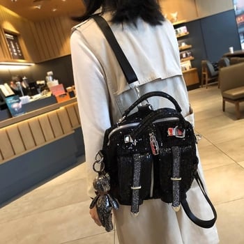 Geantă pentru femei - versatilă, crossbody/poșetă în stil coreean, design tridimensional; Primăvara 2025, închidere cu fermoar, buzunare interioare pentru telefon și ID