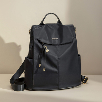 Női lopás elleni hátizsák Oxford-szövetből, cipzáras zárás, vízálló, belső cipzáras zseb, városi egyszerű stílus