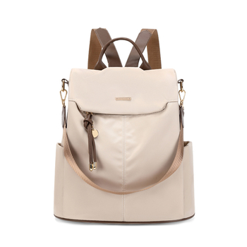 Női lopás elleni hátizsák Oxford-szövetből, cipzáras zárás, vízálló, belső cipzáras zseb, városi egyszerű stílus